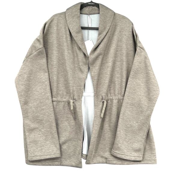 Fabletics Sage Coat Shawl Collar Cinchable Waist Open Front Jacket Womens XXL - Picture 1 of 7